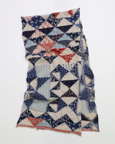 KAPITAL キャピタル 縮絨ウール 藍裂HAPPYマフラー