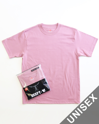 Hanes - BEEFY-T - PLUM ヘインズ クルーネック Tシャツ メール便可