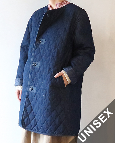 TIGRE BROCANTE ティグルブロカンテ 7オンス デニム キルティングライナー ハーフコート