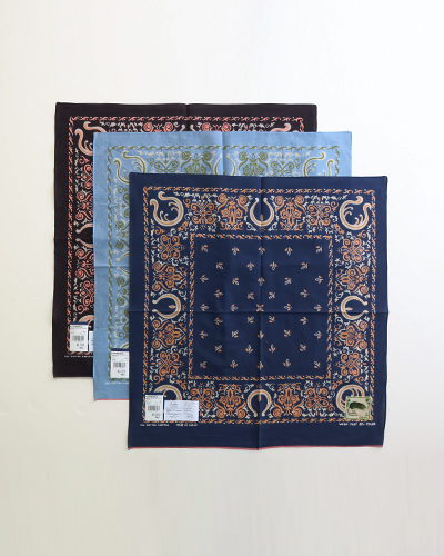 KAPITAL キャピタル fastcolor セルビッチバンダナ (アントラーナジャ) 20×20 メール便可