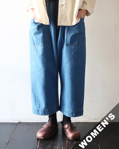 TIGRE BROCANTE ティグルブロカンテ 10オンス デニム ミャオ9分丈パンツ FADE