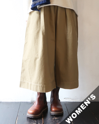 TIGRE BROCANTE ティグルブロカンテ ピーチツイルビックタックロングキュロット