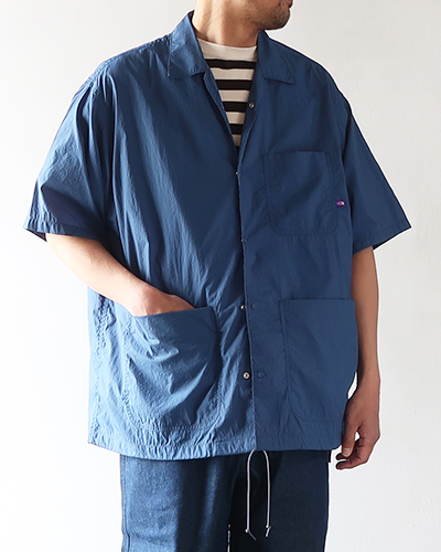 THE NORTH FACE PURPLE LABEL - Nylon Taffeta Field S/S Shirt ザ・ノース・フェイスパープルレーベル ナイロンタフタ フィールドショートスリーブシャツ メール便可
