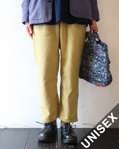TIGRE BROCANTE ティグルブロカンテ C/Pネルツイル タゴサクロングパンツ YELLOW