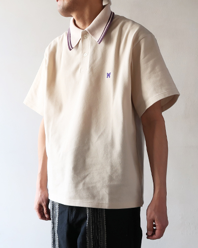 NEEDLES - Regular Collar Polo - Cotton Pique ニードルズ レギュラーカラーポロ
