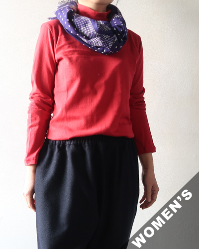 TIGRE BROCANTE ティグルブロカンテ コットンニット天竺レディースタートルネック長袖Tシャツ メール便可