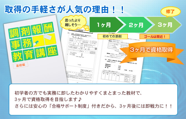 調剤薬局事務+コンピュータセット講座
