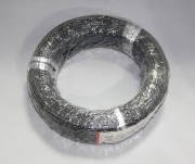 二本平行線灰 200m巻　VFF-0.3SQ 片側青ライン