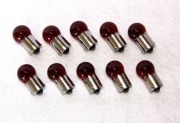 12V20W  G18 赤　スモール球 10個セット 緊急非常時点滅用