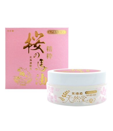 北海道天然堂　精粋桜の馬油クリーム/80g