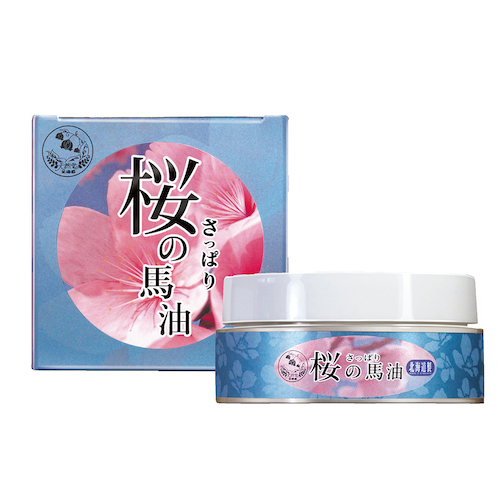 北海道天然堂　桜の馬油クリーム/80g