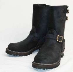 Wesco���������������ǥ����顼 Boss �ܥ� Black Roughout��΢��,9height,#100 sole,2straps,���󥸥˥��֡���