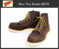 ��������ŹRED WING(��åɥ�����)8878 6inch CLASSIC MOC TOE �֡��� JAVA MULESKINER ROUGHOUT