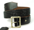 �����谷HTC(Hollywood Trading Company)��#14��5 row Pyramid Black Studs Belt(5Ϣ�ԥ�ߥåɥ֥�å������å��٥��)���֥�å�