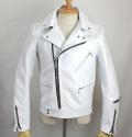 �����谷ŹLewis Leathers(�륤���쥶��)��No.441��CYCLONE(����������)��WHITE �ۥ磻��