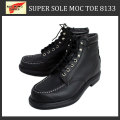 2012���� ��������Ź REDWING (��åɥ�����) 8133 SUPER SOLE MOC-TOE �����ѡ��������å��ȥ���BLACK CHROME
