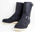 Wesco���������������ǥ����顼 Boss �ܥ� Navy Rough Out �ͥ��ӡ���ե�����, 9height, #1010sole, Brass Buckle BS61