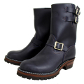 Wesco���������������ǥ����顼 Navy�ͥ��ӡ��쥶��,9height,#100sole,2straps,Nickel Bucles BS70