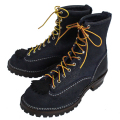 ���� Wesco�������� Jobmaster����֥ޥ����� Navy Rough Out �ͥ��ӡ���ե�����, Lace to Toe, 8height,#100sole JM46