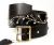 �����谷HTC #585  Flower Silver Studs Belt(�ե�����С������å��٥��) �֥�å��쥶��x�饤�ȥ֥롼���ȡ���
