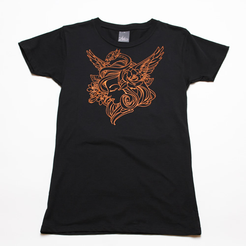 【0041】【Women's】12GRAIN/SNAKE GIRL/Ｔシャツ