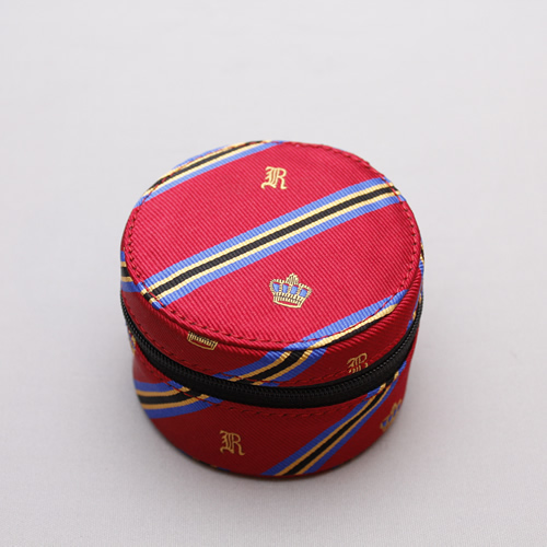 【R076】【Women's】RUGBY/Red-Silk Faille Jewelry Pouch/ポーチ
