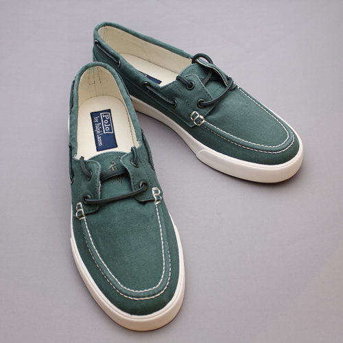 【R085】Polo Ralph Lauren/Sander Faded Boat Shoe/スニーカー