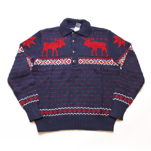 【R068】Polo Ralph Lauren/Reindeer Mock Neck Sweater/セーター