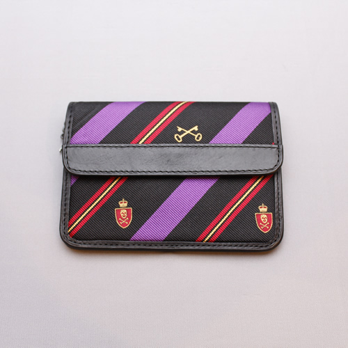 【R078】【Women's】RUGBY/Purple-Striped Coin Wallet/コインケース