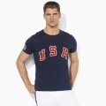 ��Olympic Collection�ۥݥ����ե�������Polo Ralph Lauren�ۣԥ���ġ�Team USA Custom-Fit Ringer Tee 1��