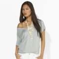 ��BLUE LABEL�ۥݥ����ե�������Polo Ralph Lauren�ۥ�ǥ�����[�ԥ����]��Vanessa Pima Cotton Jersey Tee��