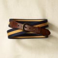 ��RUGBY by RALPH LAUREN�ۥ��ե������ �饰�ӡ���Navy & Gold Surcingle Belt�ۥ٥��