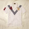 ��RUGBY by RALPH LAUREN�ۥ��ե������ �饰�ӡ���White Chevron Peyton Polo�ۥݥ������