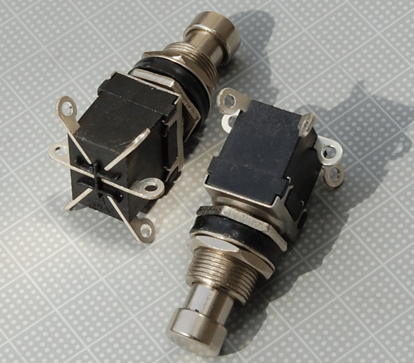 【フットスイッチ】N.B/6PIN　FOOT　SWITCH（DPDT)