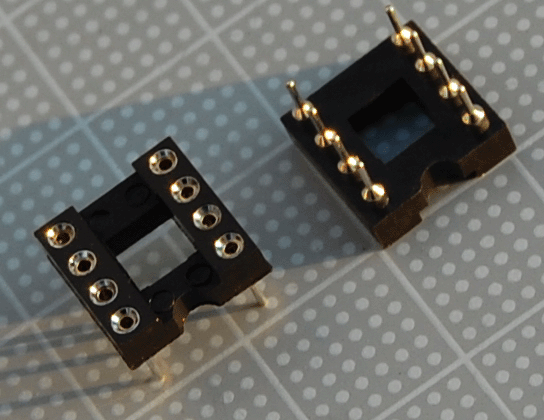 【オペアンプ】8PIN ソケット（ゴールド・コンタクト：高信頼）