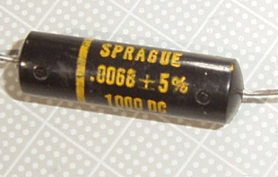 【フィルム】Sprague　BLACK BEAUTY　0.0068μ/1000V　イエロー印字