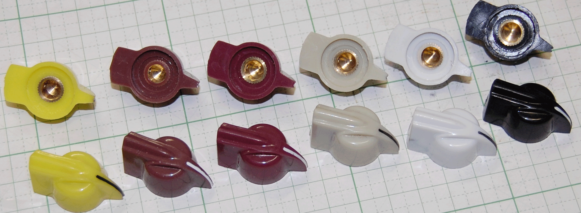 【ノブ】チキンヘッドクラシカルタイプ：6.35mm（インチタイプ)　【１０個１セット】