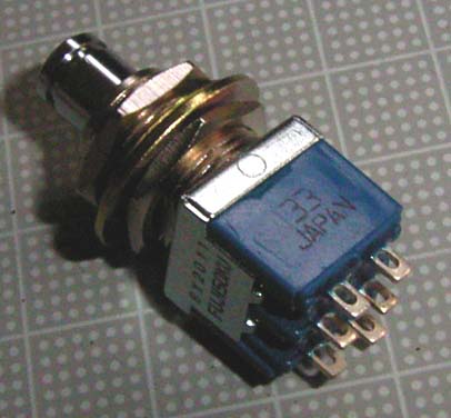 【フットスイッチ】フジソク　FUJISOKU/8Y2011　6PIN　FOOT　SWITCH(DPDT)