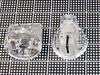 【ノブ】スタンダード：6.35mm（インチタイプ)　透明クリア