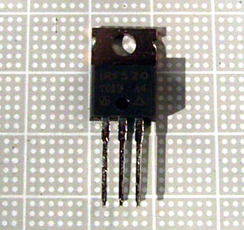 【シリコン】IRF520：VISHAY社製 MOSFET