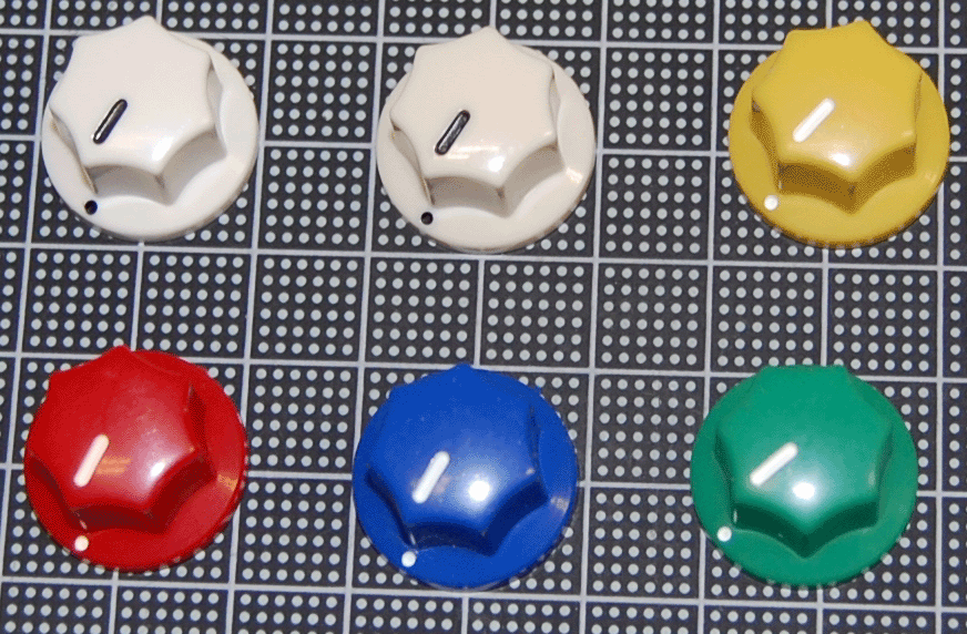 【ノブ】MSTYLE：6.35mm（インチタイプ)　カラー各種