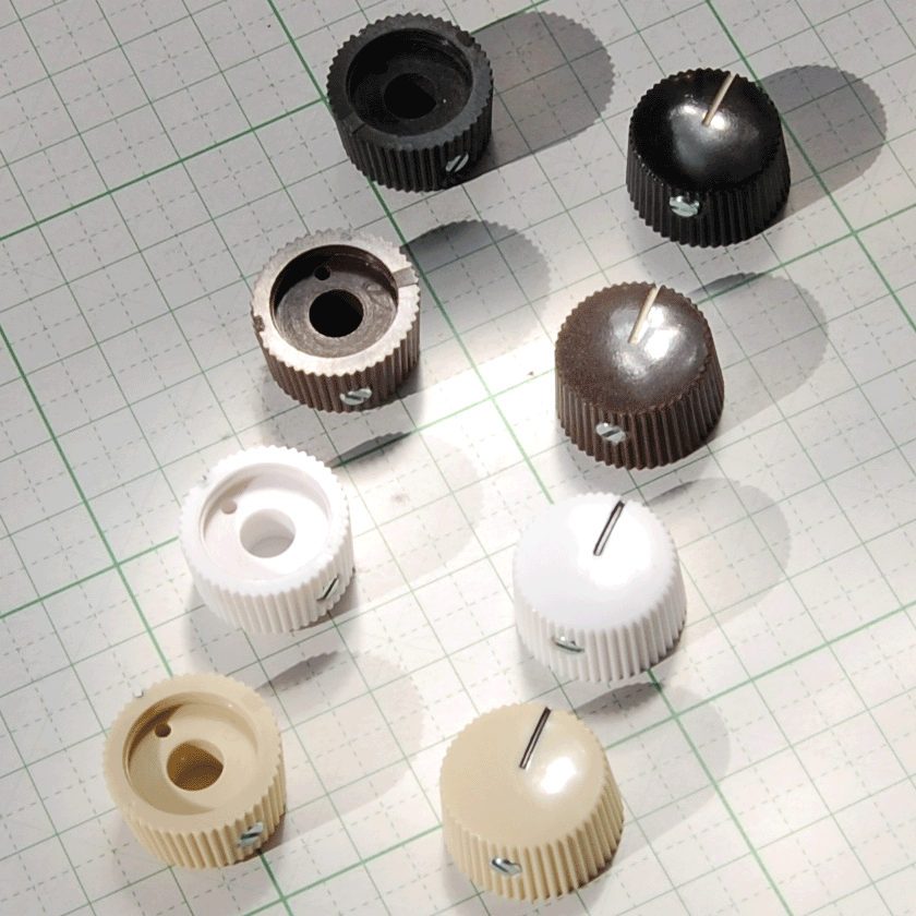 【ノブ】1/4"インチサイズ：ヴィンテージ　スタイル