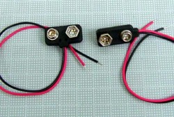 【バッテリースナップ】9V　BATTERY CLIP　高級タイプ/Ｔ・Ｉタイプ【10個セット】