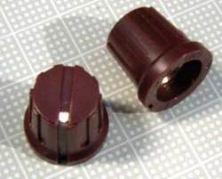 【ノブ】インチ（６.35mm）タイプ:Bucket KNOB　ブラウン(BROWN)