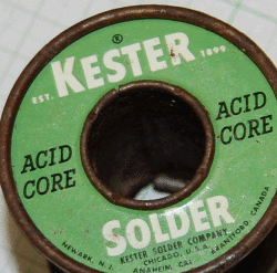 【KESTER】1940-1950年代　ACID CORE 10cm単位切り売り