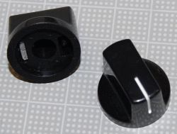【ノブ】スタンダード：6.35mm（インチタイプ)　黒