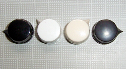 【ノブ】インチタイプ（6.35mm)：ねじ固定式　knurled