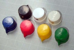 【ノブ】インチタイプ（6.35mm)：ねじ固定式　kn-ｓｔｙｌｅ　カラー各種
