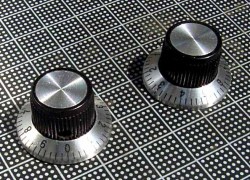【ノブ】オールドファズフェイス風：6.35mm（インチタイプ)　ナンバー（0-9）