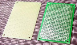 【基板】ガラスエポキシ　47mm×72mm 高級FR-4　　0.1inｃｈ<10枚セット>